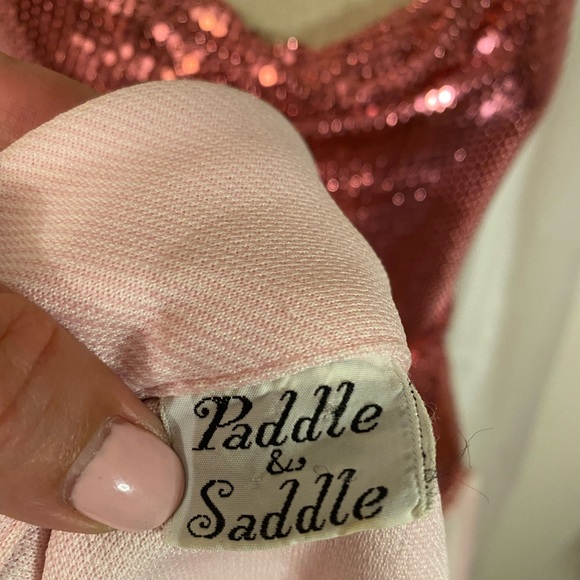 1970’s Vintage Disco Pink Suit with Fringe - Picture 10 of 14